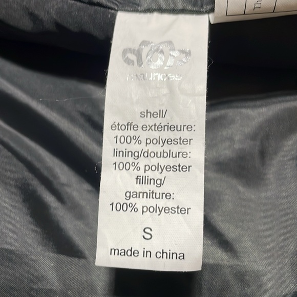 Maurices- Black/White/Pink 3/4 Puffer Vest Rose Gold Zipper Pulls -S #0091 - Picture 7 of 10